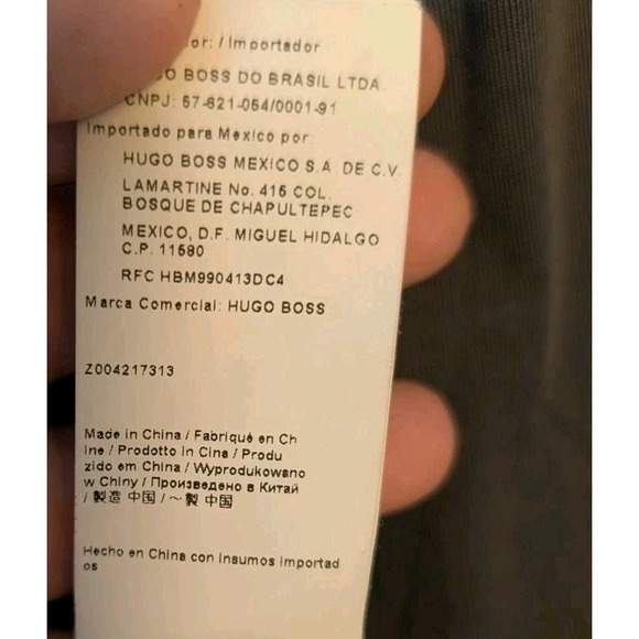 HUGO BOSS Men's Gray Full Zip Jacket Lined Elbow Patch 100% Cotton Designer Med - Picture 11 of 16